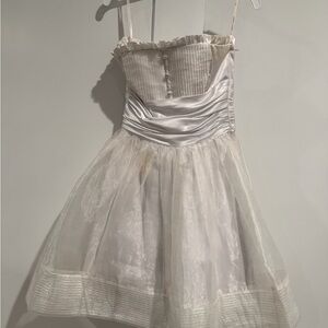 Betsey Johnson White Formal Kids Dress